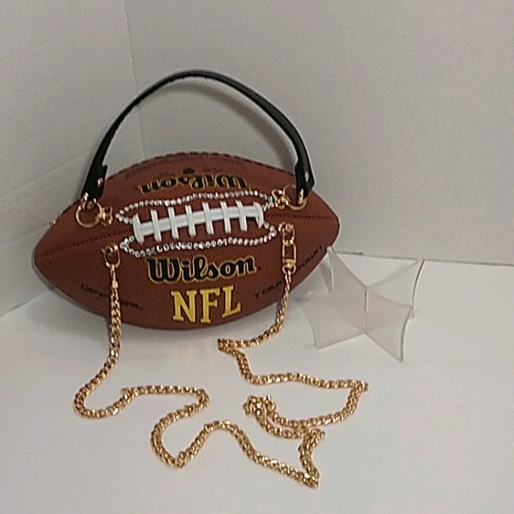 HANDMADE BLING BLING Football Purse 🏈 - Picture 10 of 17